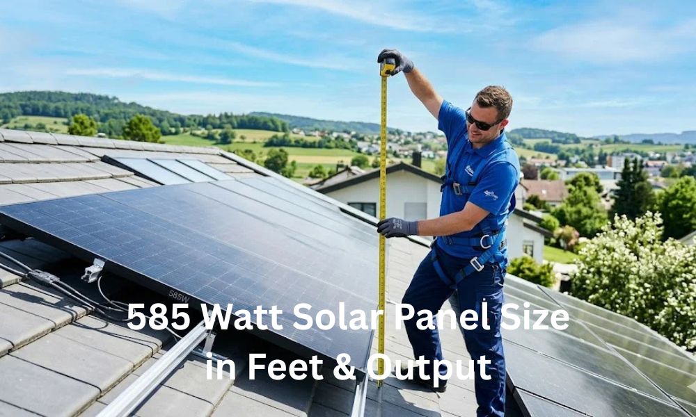 585 Watt Solar Panel Size in Feet & Output