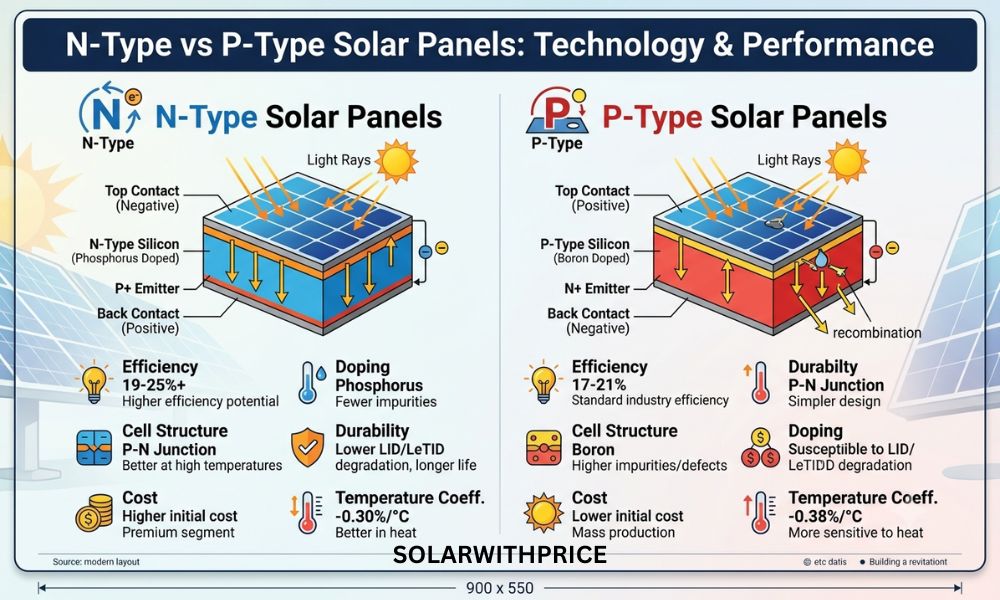 N-Type vs P-Type Solar Panels