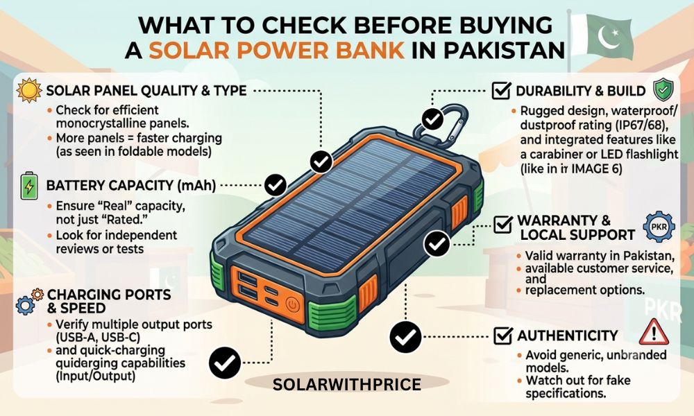 What to Check Before Buying a Solar Power Bank in Pakistan