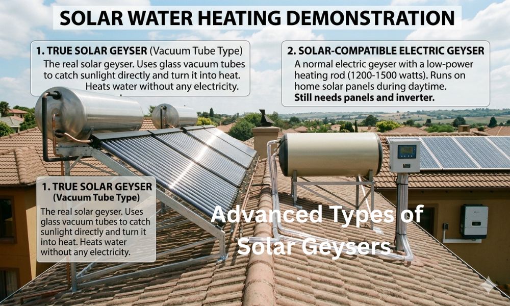 Advanced Types of Solar Geysers 
