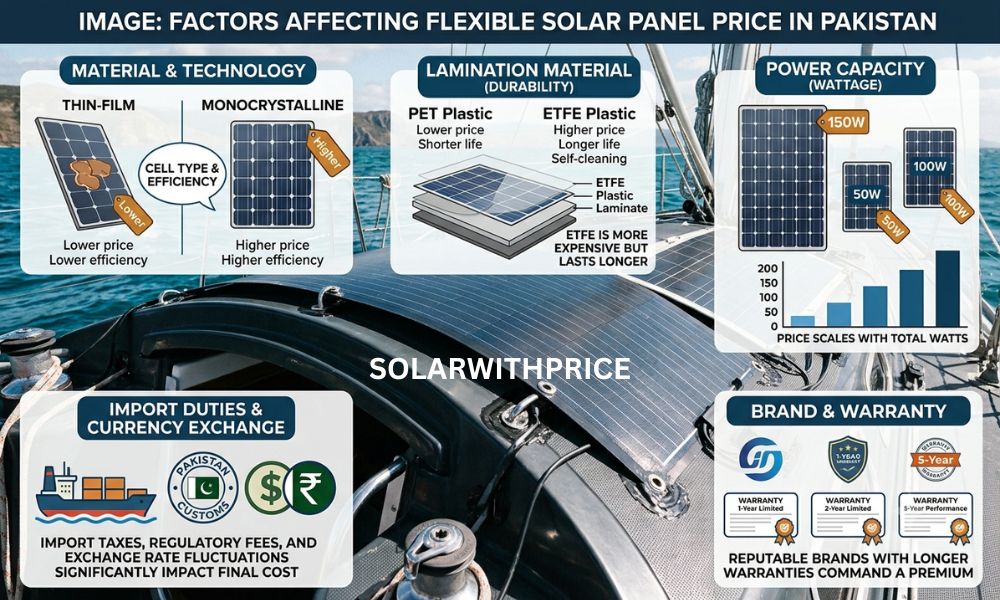 Factors Affecting Flexible Solar Panel Price in Pakistan