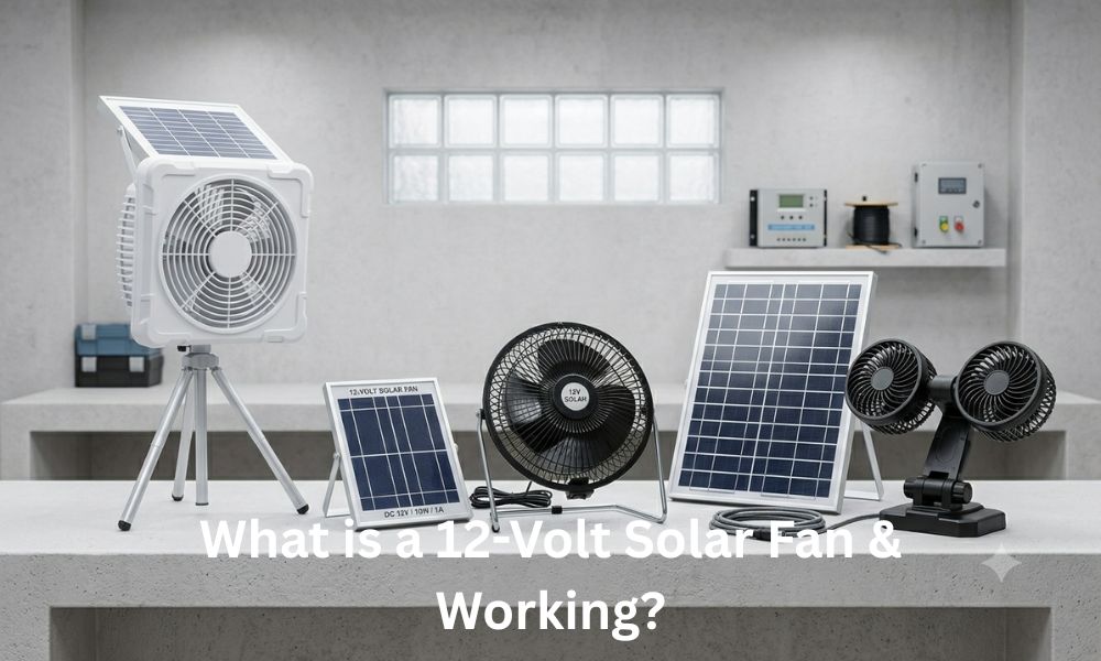 What is a 12-Volt Solar Fan & Working?