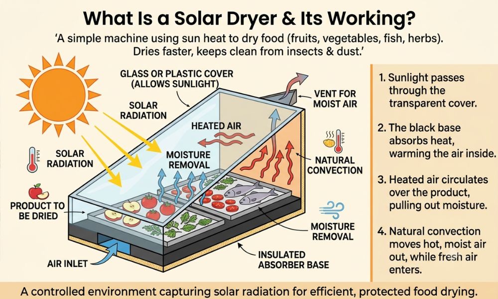 What Is a Solar Dryer & Its Working?