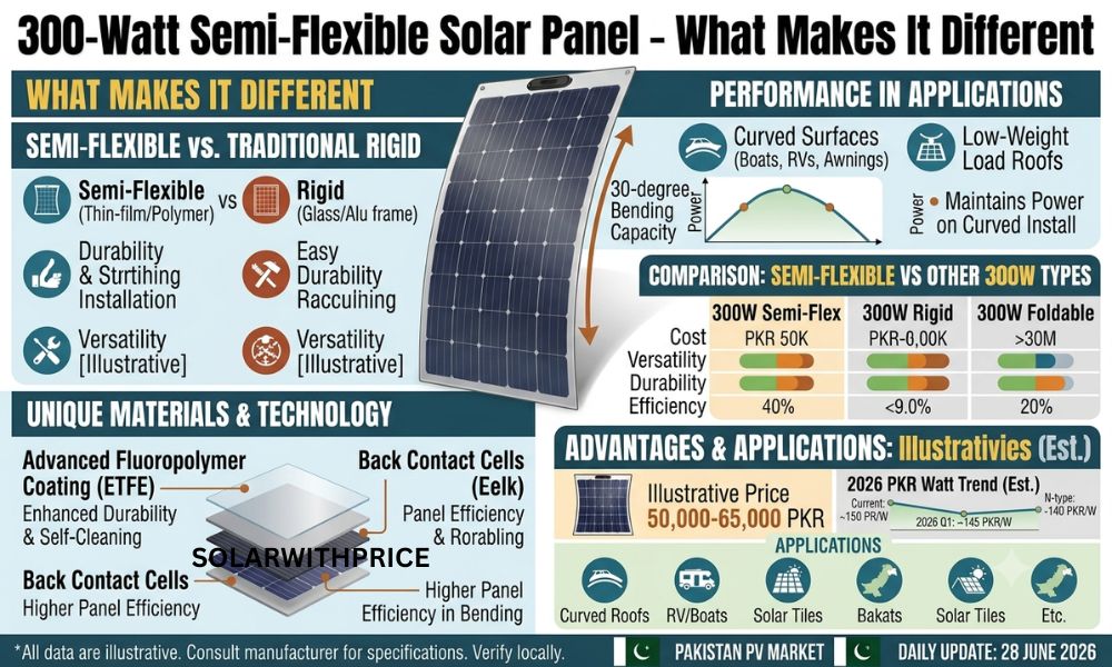 300-Watt Semi-Flexible Solar Panel – What Makes It Different