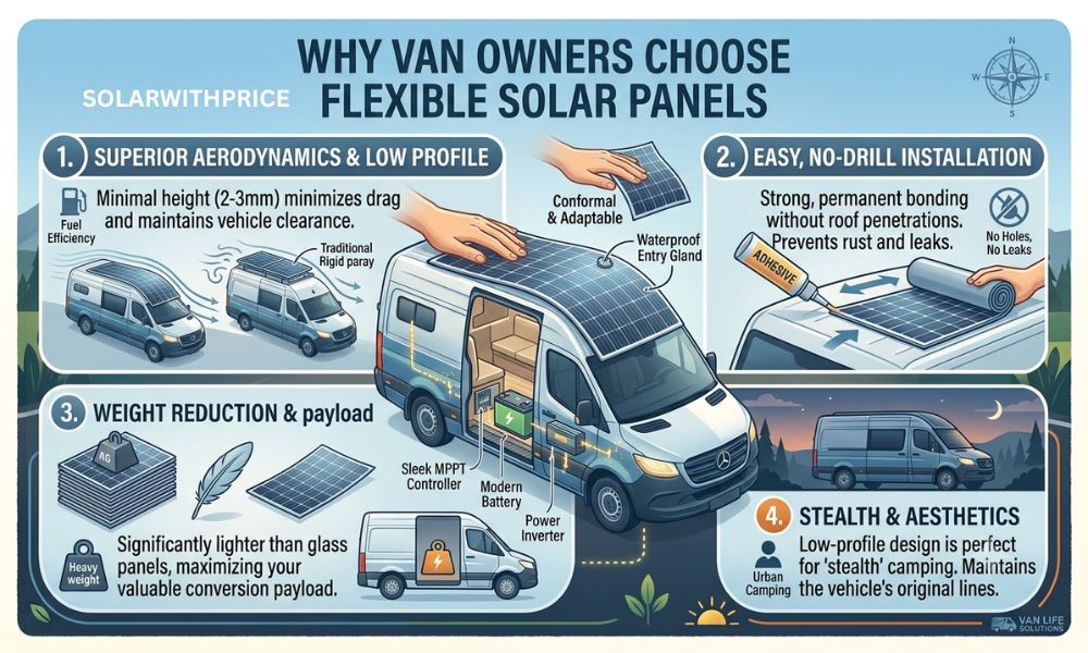 Why Van Owners Choose Flexible Solar Panels