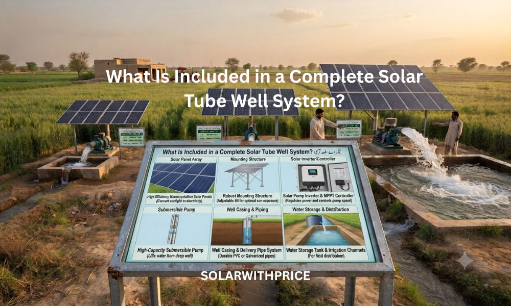 What Is Included in a Complete Solar Tube Well System?