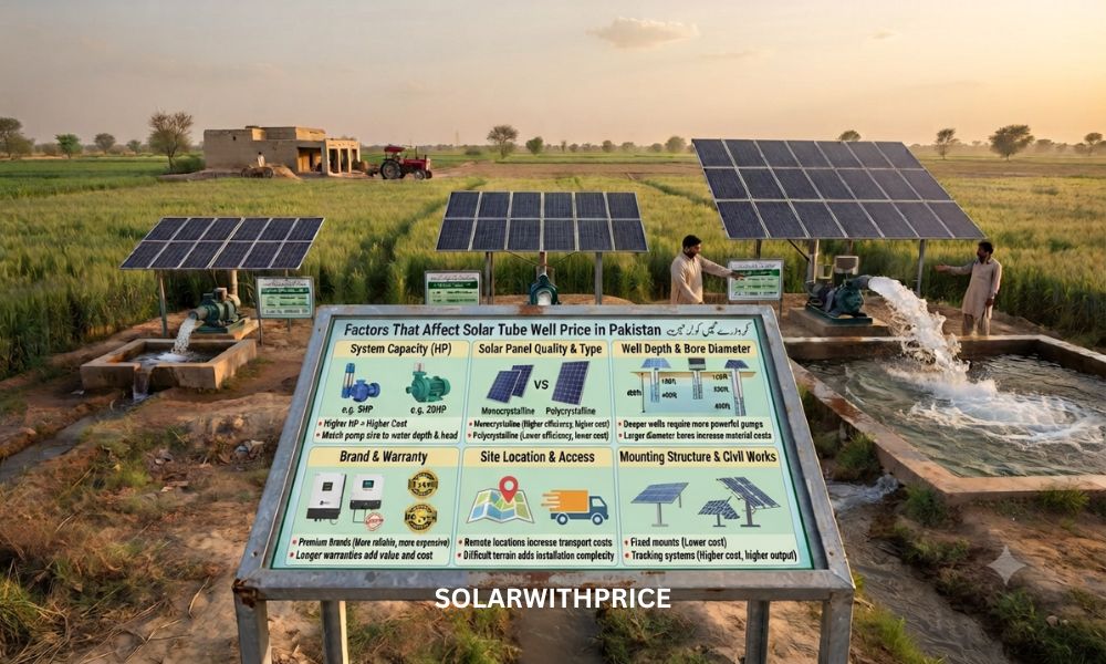 Factors That Affect Solar Tube Well Price in Pakistan