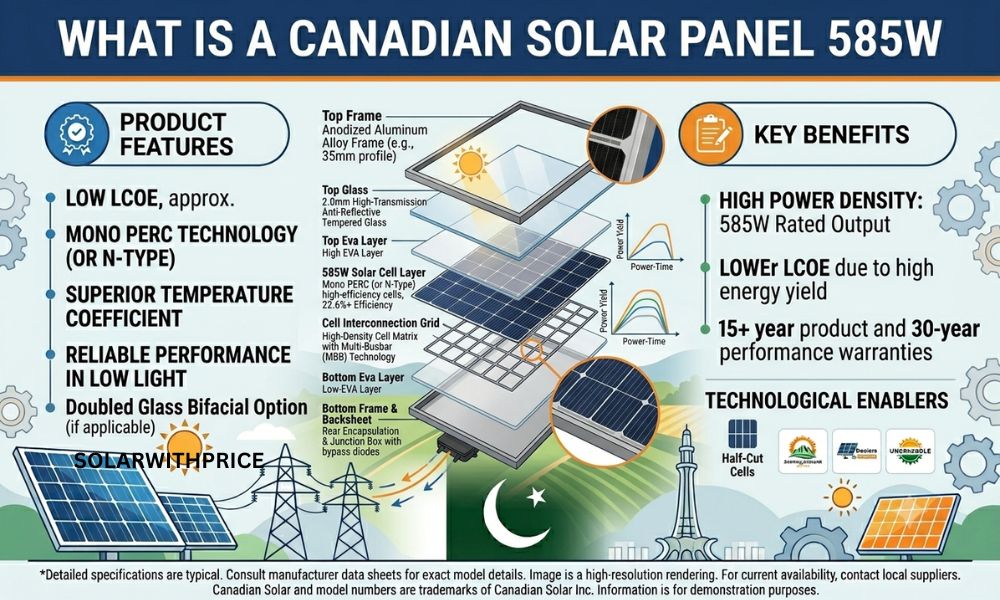 What is a Canadian Solar Panel 585W