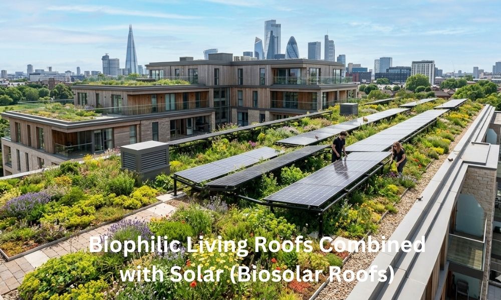 Biophilic Living Roofs Combined with Solar (Biosolar Roofs)