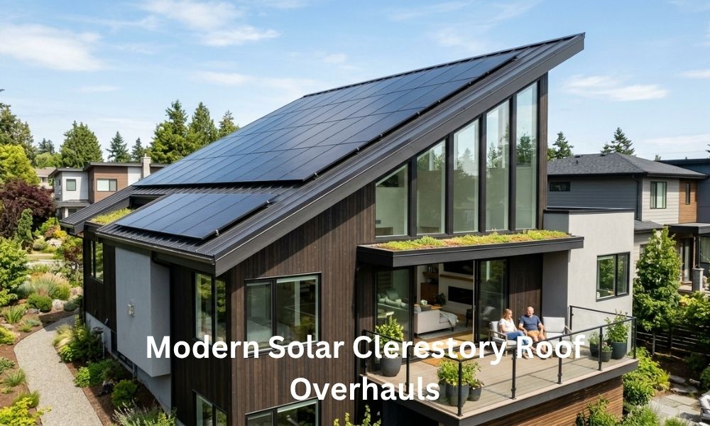 Modern Solar Clerestory Roof Overhauls