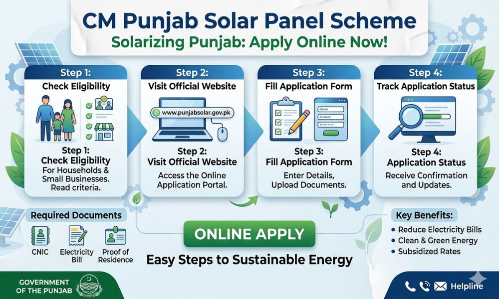 CM Punjab Solar Panel Scheme Online Apply