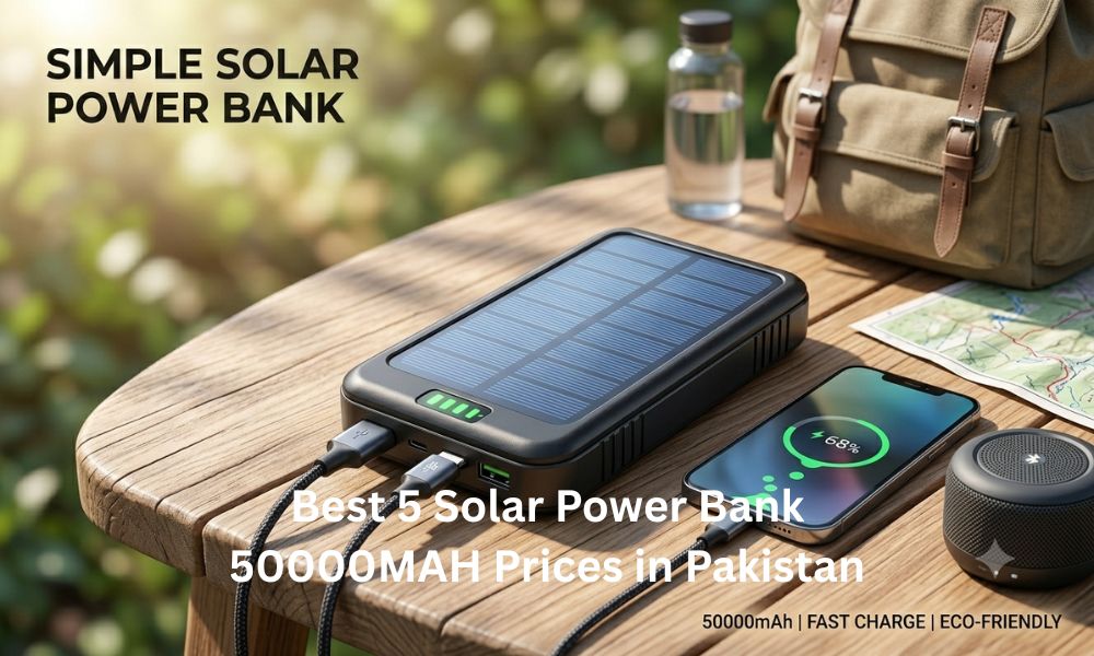 Best 5 Solar Power Bank 50000MAH Prices in Pakistan