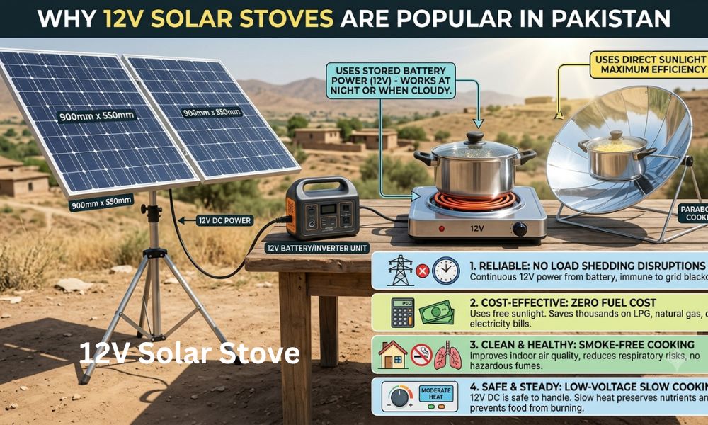 Why 12V Solar Stoves Are Popular in Pakistan