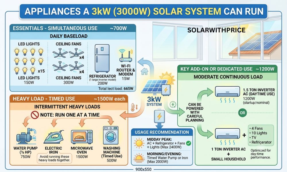 Appliances a 3kW System Can Run