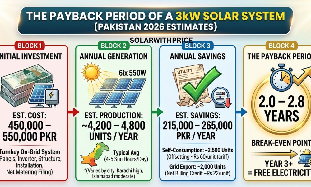 Payback Period of a 3kW Solar System