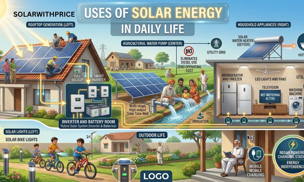 Uses of Solar Energy in Daily