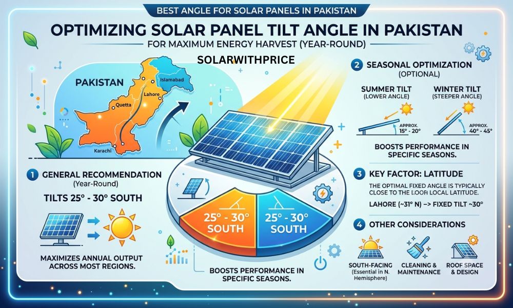Best Angle for Solar Panels in Pakistan
