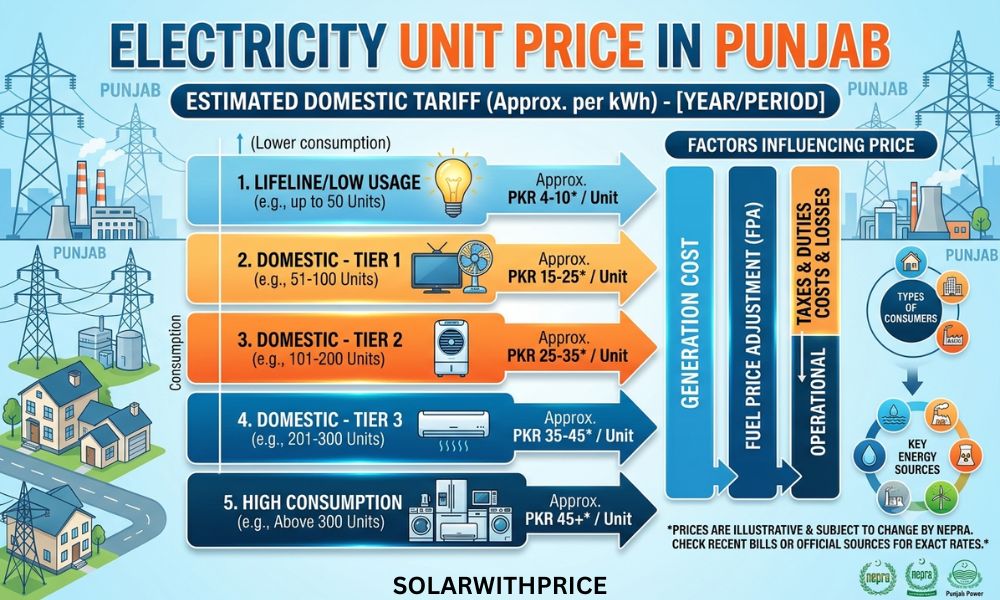 Electricity Unit Price in Punjab