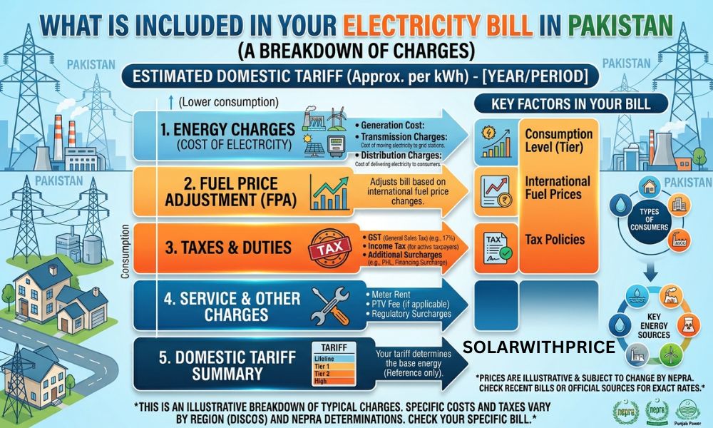 What is Included in Our Electricity Bill in Pakistan