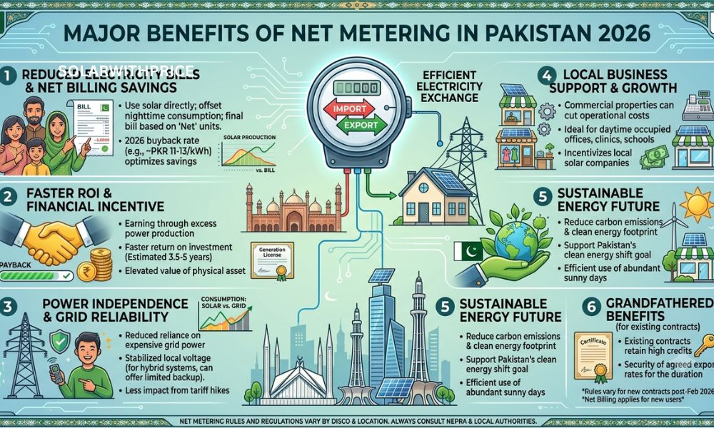 Major Benefits of Net Metering in Pakistan 2026