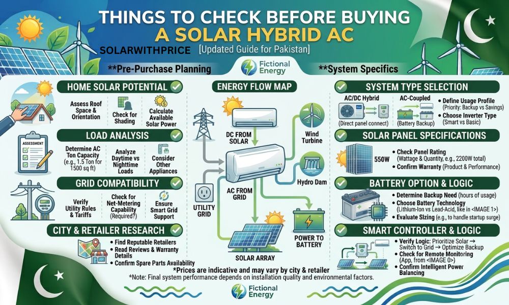 Things to Check Before Buying a Solar Hybrid AC