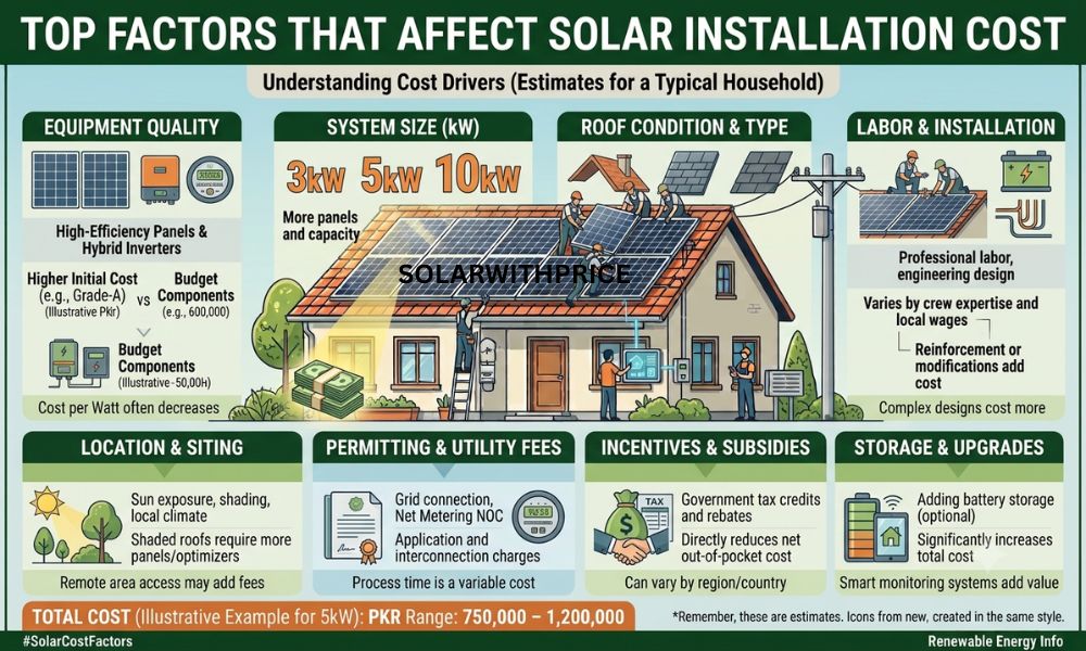 Top Factors That Affect Solar Installation Cost 2026