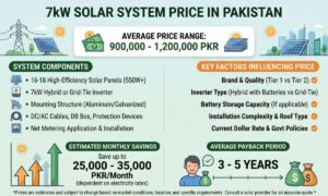 7kw Solar System Price in Pakistan