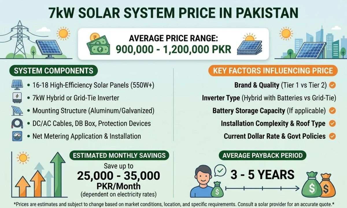 7kw Solar System Price in Pakistan